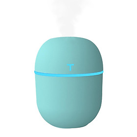 Máy khuếch tán tinh dầu tạo sương mù, tạo ẩm, có đèn led nhiều màu sắc, 220mL-Màu xanh lá