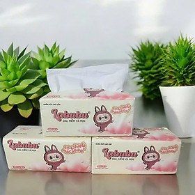 Mua Phụ kiện nhà bếp -Combo 10 bịch giấy ăn Labubu 300 tờ  - 4 lớp / 1 gói siêu mềm mại siêu dai tiết kiệm và an toàn