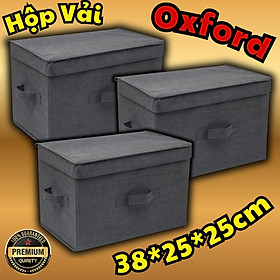 Combo 3 Hộp Đựng Đồ Đa Năng TD1 – Túi Vải Đựng Quần Áo Chăn Màn Phong Cách Thụy Điển Sang Trọng, Lịch Sự – Hàng Chính Hãng