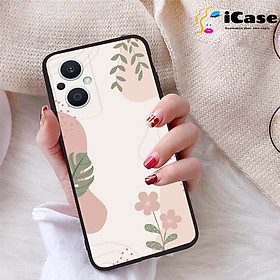 Ốp lưng iCase dành cho Oppo Reno 8Z 5G chất liệu viền dẻo lưng cứng nhám TPU có hai lỗ xỏ dây đeo in nổi 4D hình bộ sưu tập Vintage 12
