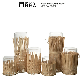 Mua Bộ Bình Hoa Thủy Tinh Trang Trí - Bình Thủy Tinh Đan Thủ Công | Casanhà Home Furniture