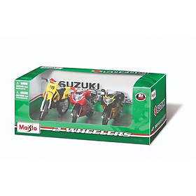 Mô hình MAISTO bộ 3 xe mô tô 1:18 Suzuki SUZUKI/MT32039