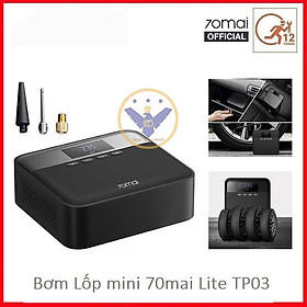 Bơm lốp ô tô mini tự động Xiaomi 70mai Midrive TP03 -bơm lốp mini