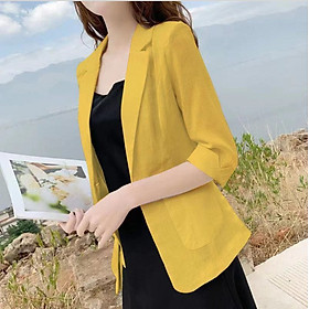 Áo vest nữ áo blazer dáng công sở xinh xắn tay lửng AK05