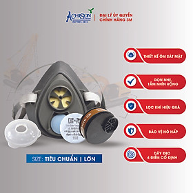 Mua Bộ 4 Món Mặt Nạ 3M 3100/ 3200 + Phin Lọc 3M 3301K-100 + Tấm Lọc Bụi 3M 7711 + Nắp Giữ Tấm Lọc 3M 774