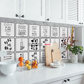 Mua Decal gạch bông trang trí dán bếp  dán tường - mã HV51