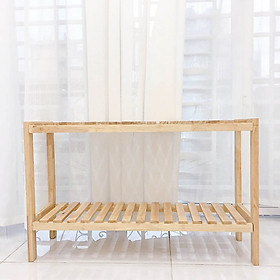 KỆ ĐA NĂNG 2 TẦNG GỖ CAO SU