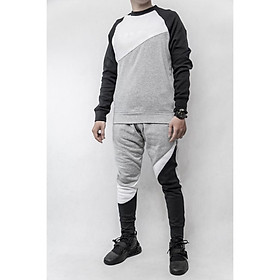 SWEATSHIRT SWOOH FRENCH TERRY CREW - XÁM