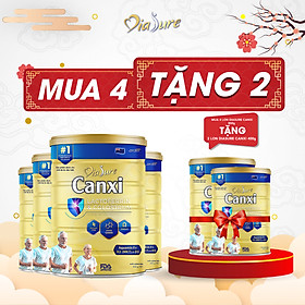 Sữa Non Diasure 850G (NEW) bổ sung thêm Nano Canxi, Omega3 (Mua 4 tặng 2 hộp 450G)- Sữa chuyên dùng cho người tiểu đường