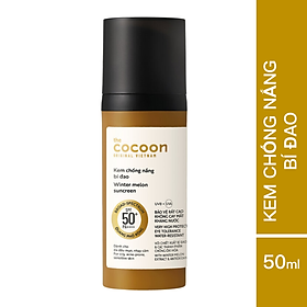 Kem Chống Nắng Bí Đao Cocoon 50ml - Quang phổ rộng, bảo vệ rất cao SPF 50+, PA++++