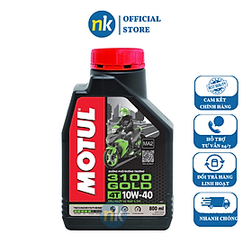 Hình ảnh Nhớt Xe Số Motul 3100 Gold 4t 10w40 20x0.8l Vn