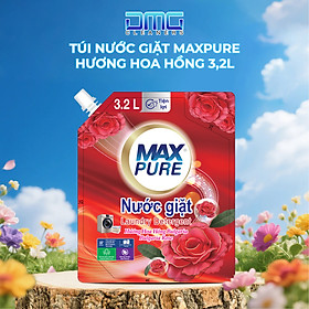 Túi nước giặt Maxpure Hương Hoa Hồng Bulgaria 3,2L