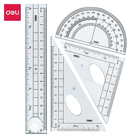 Bộ Dụng Cụ Học Sinh Deli, 4 Dụng Cụ/Hộp - E9597