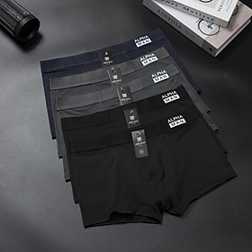  Quần boxer nam , quần lót đùi nam ALPHA 2.0 được làm bằng chất thun lạnh mềm mịn thấm hút mồ hôi co giãn 4 chiều - Cb 5 màu tối - XL