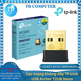 Mua Cạc mạng không dây TP-Link USB Archer T2UB Nano (Chuẩn AC/ AC600Mbps/ Ăng-ten ngầm/ Bluetooth) - Hàng chính hãng FPT phân phối