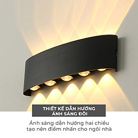 Mua Đèn led treo tường hắt 2 chiều trang trí trong phòng hoặc ngoài trời  đèn loại lớn sơn tĩnh điện chống nước IP67