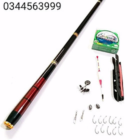 Bộ cần câu tay shimano 5h kèm phụ kiện