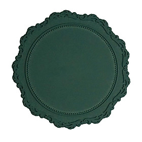 Hình ảnh Resin Plate Tablemat Afternoon Tea Party Supplies Cake Dessert Serving Green