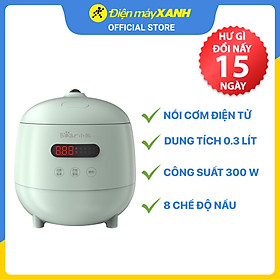 Nồi cơm điện tử bear 0.3 lít dfb-b12f1 - hàng chính hãng