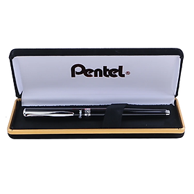 Bút ký cao cấp Pentel K611A-C nét 0.7mm thân bút màu đen - Mực xanh (Thiết kế nắp đậy) - Do Cty Golden Pen nhập khẩu