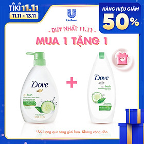 Sữa Tắm Dưỡng Ẩm Dove Go Fresh 550ml - Hương Dưa Leo Và Trà Xanh