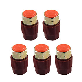 5 Pieces AC A/C Charging 3/8 High Side Adapter Retrofit R12 to R134a