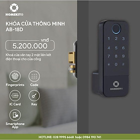 Khóa cửa cổng thông minh 2 chiều AB-18D