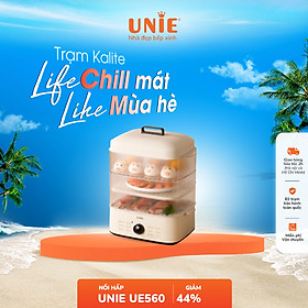 Mua Nồi hấp 3 tầng UNIE UE560 dung tích 18l công suất 850w 12 tính năng siêu tiện lợn thiết kế trang nhã cao cấp dễ vệ sinh- HÀNG CHÍNH HÃNG