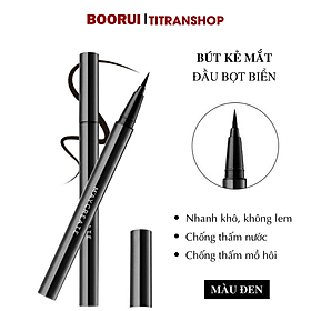 Bút kẻ mắt Boorui nhanh khô, chống thấm nước, mồ hôi lâu trôi, nét liền mảnh chống nhòe trang điểm chuyên nghiệp cho nữ