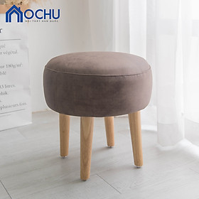 Ghế Đôn Tròn Sofa OCHU Chân Gỗ Thông - Chubby Stool