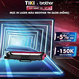 Mực in laser màu Brother TN-263M (hồng) cho máy in HL-L3230CDN/ DCP-L3551CDW/ MFC-L3750CDW - Hàng chính hãng
