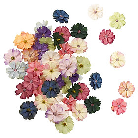50 Pieces Mixed Artificial Flowers Head Wall Decor for Wedding Party Decor