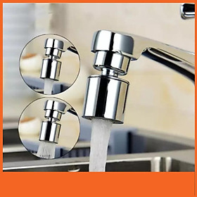 Mua Đầu Vòi Tăng Áp Xoay 360 Độ Tiết Kiệm Nước - Đầu Vòi Đồng Mạ Chrome Sáng Bóng