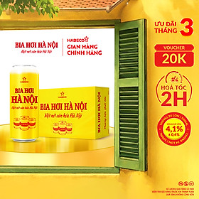 Bia Hơi Hà Nội - Thùng 24 lon 500ml