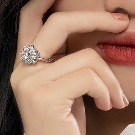 Nhẫn Nữ Danny Jewelry Bạc 925 Xi Bạch Kim Đính Đá CZ KI4GZ019