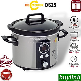 Nồi nấu cháo chậm điện tử BBcooker DS25 - Dung tích 2.5 lít