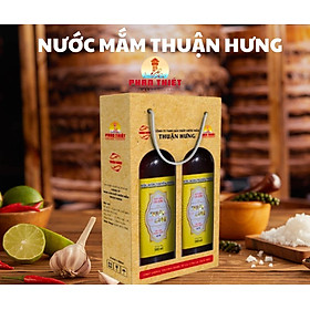 NƯỚC MẮM PHAN THIẾT CHAI THỦY TINH - THUẬN HƯNG 60 ĐẠM/1 HỘP 2 CHAI 500ML