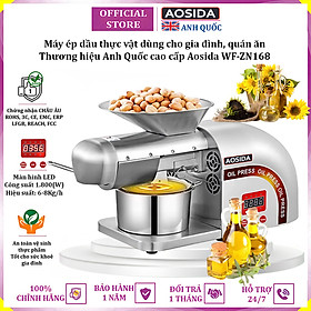 Mua Máy ép dầu thực vật nóng và lạnh thương hiệu Anh Quốc cao cấp Aosida WF-ZN168 - Hàng Nhập Khẩu