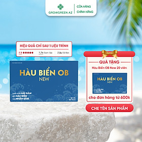 Hàu Biển OB New Tăng Cường Sinh Lý Nam, Bổ Thận Tráng Dương, Trị Xuất Tinh Sớm, Rối Loạn Cương Dương, Cải Thiện Tinh Trùng Yếu Ít(Hộp 20 viên)
