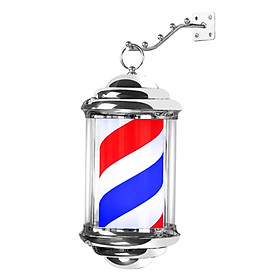 Barber Shop Pole Light Stripe Rotating Hair Salon Shop Sign for Outdoor