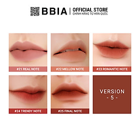 Son Kem Lì Bbia Last Velvet Lip Tint Version 5