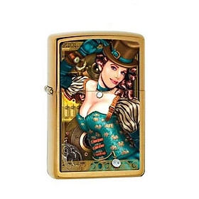 Bật Lửa Zippo Industrial Machinery Art Brushed Chrome Chính Hãng Usa