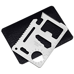 Mua Dụng Cụ Đa Năng Bằng Thép Không Gỉ Bỏ Ví Tiện Lợi Có Bao Da Bảo Vệ