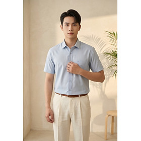 Áo sơ mi tay ngắn Khatoco Sale 374k ( giá tem 468k) size S