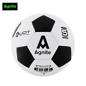 Quả bóng đá PVC Agnite cỡ số 5 - Màu trắng đen - Tiêu chuẩn thi đấu chất lượng siêu bền - Phù hợp thể thao hoạt động - Hàng chính hãng - F1203