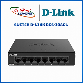 Mua Bộ Chia Mạng Switch D-Link DGS-108GL 8 Cổng RJ45 10/100/1000Mbps Vỏ Kim Loại - Hàng Chính Hãng