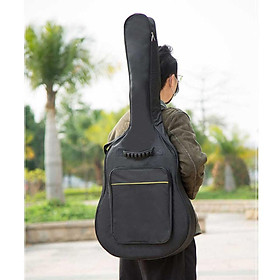 Deluxe Guitar Bag Extra Thick Padding Water-Resistant Oxford Cloth Gig Bag Case Large Pockets for 39
