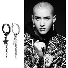 BT Khuyên tai nam sao thả sợi KPOP BTV02 1 bên