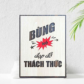 Tranh Gỗ Treo Tường Tranh Động Lực Trang Trí Phòng Khách Phòng Làm Việc Hiện Đại