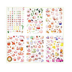 Sticker Dán Trang Trí Molang và Piu Piu ( Trang Trí Sổ Kế Hoạch, Sổ Nhật Ký) | Nhiều Mẫu